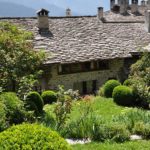 Gartenansicht auf Bergell Ferienhaus 151